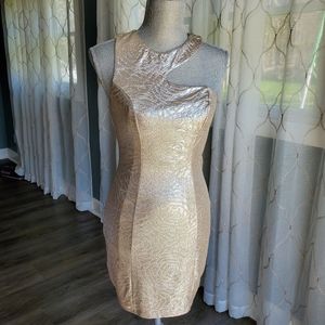 GUESS gold and silver cocktail dress. size S